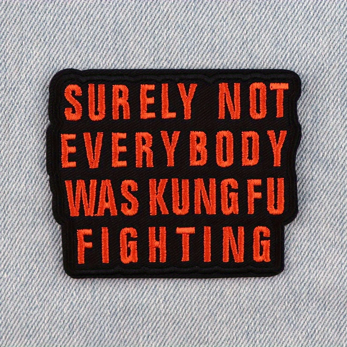 "Everybody Was Kungfu Fighting" Parche termoadhesivo de Panda bordado de Kung Fu, insignia adhesiva para coser, perfecto para mochilas y ropa DIY - imagen 2