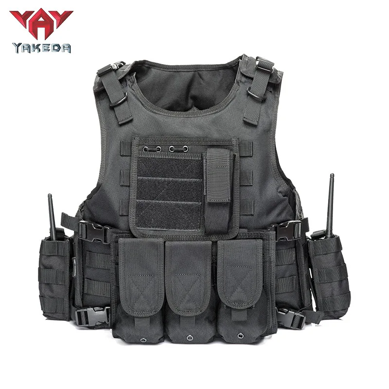 YAKEDA chaleco táctico multifuncional resistente al desgaste, traje de entrenamiento al aire libre, bolsa de munición de camuflaje, chaleco protector de caza - imagen 5