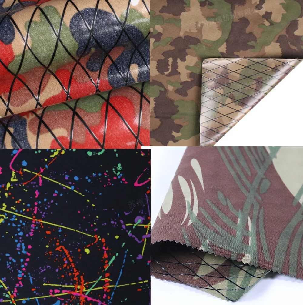 Tejido X-PAC camuflaje suizo – Impermeable ligero para equipos tácticos