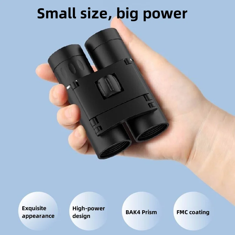 Prismáticos de alta potencia HD de bajo nivel de luz, binoculares portátiles de viaje de 50000M, Mini telescopio plegable de largo alcance, óptica para caza, 3000x22