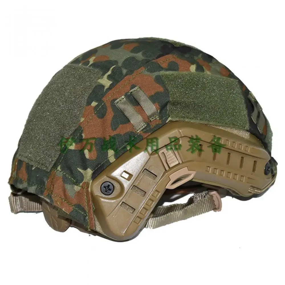Cubierta de casco de camuflaje alemán, accesorios para equipo táctico de caza, talla M, Flecktarn - imagen 5