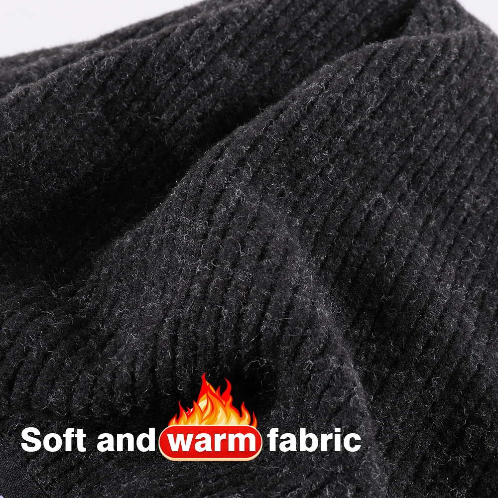 Gorros tejidos de invierno, gorros térmicos para correr al aire libre, gorros a prueba de viento para esquí, Snowboard, ciclismo, senderismo, gorro suave y cálido para hombres y mujeres - imagen 5