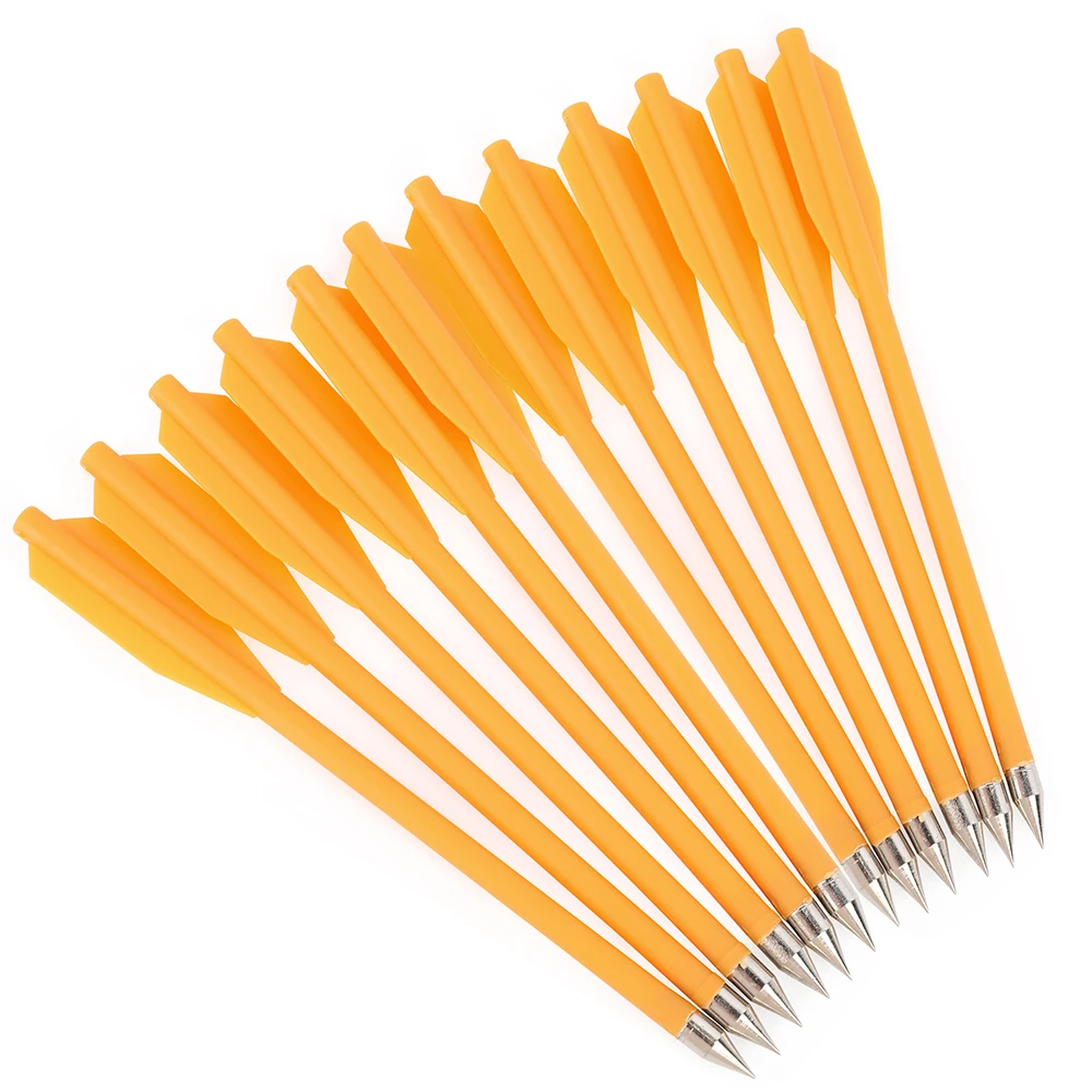 ‌ Mini flechas de plástico de 6,3 pulgadas para tiro con arco, 6,2mm de diámetro para tiro al aire libre, accesorios para arco y flecha de caza, 12 Uds. - imagen 5