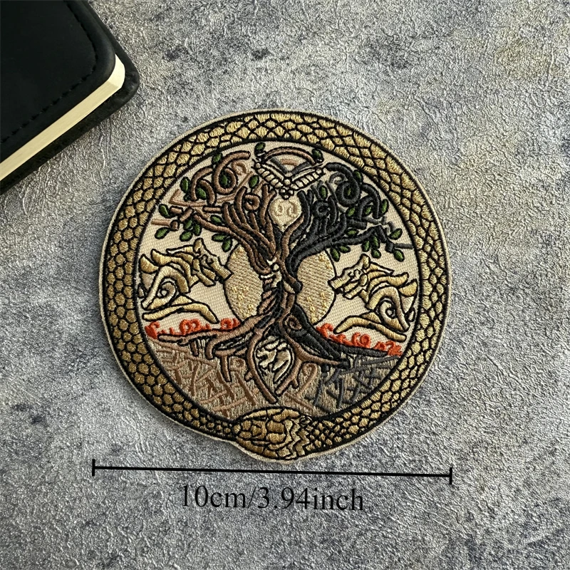 Parche moral táctico Árbol de la Vida Lobo Fenrir Jormungandr