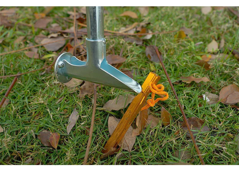 Martillo de clavos para tienda de campaña al aire libre, extractor de aluminio ultraligero, martillo multifuncional para montañismo, toldo de lona - imagen 4