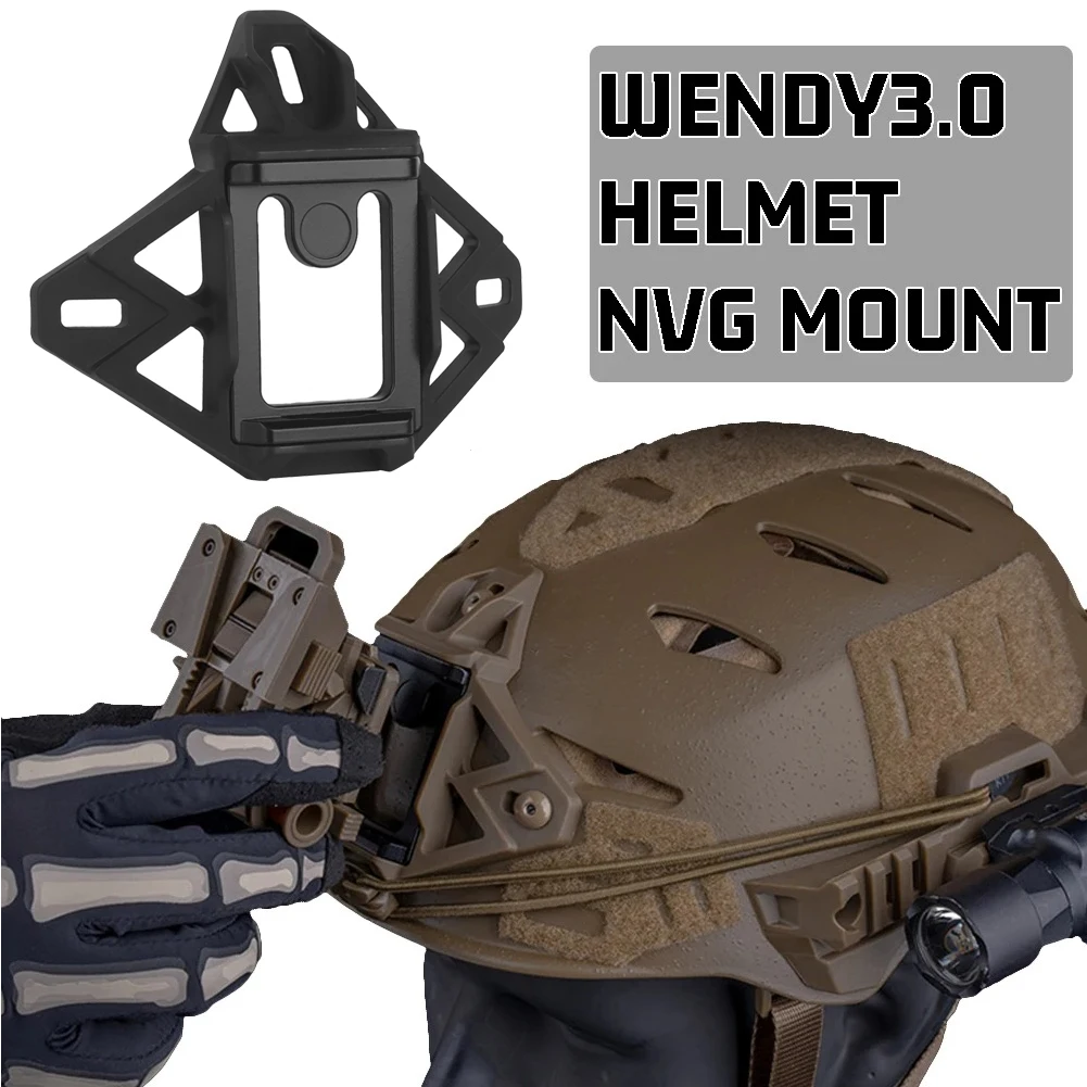 Wendy 3,0 accesorios para casco, riel guía lateral, equipo M-LOK NVG, almohadillas para casco, correa para la barbilla, caza, Airsoft, casco rápido - imagen 2