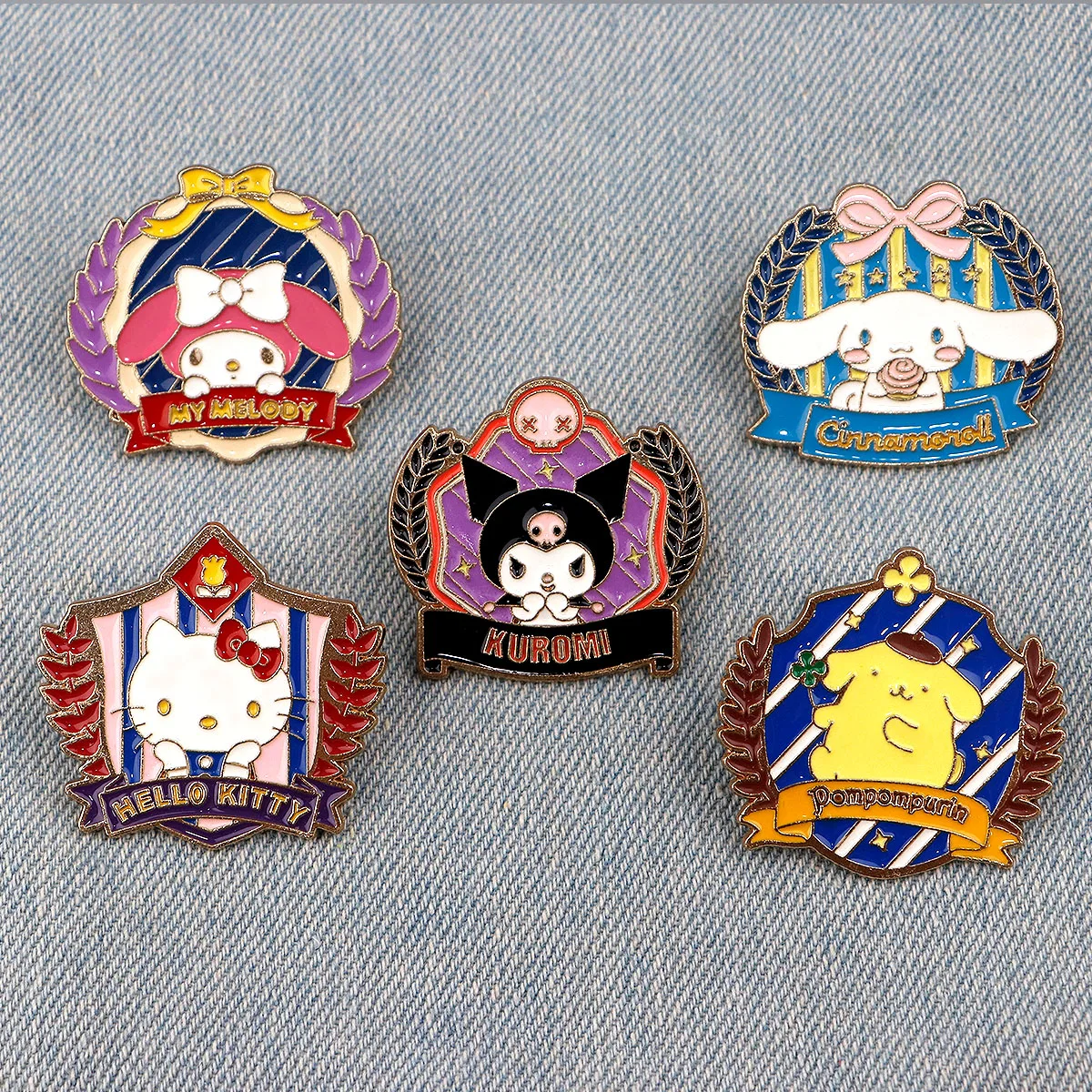 Alfileres esmaltados de gato bonito, broche para mujer en ropa, insignias de Metal de dibujos animados de Anime, alfileres de solapa para mochilas, accesorios de joyería - imagen 3