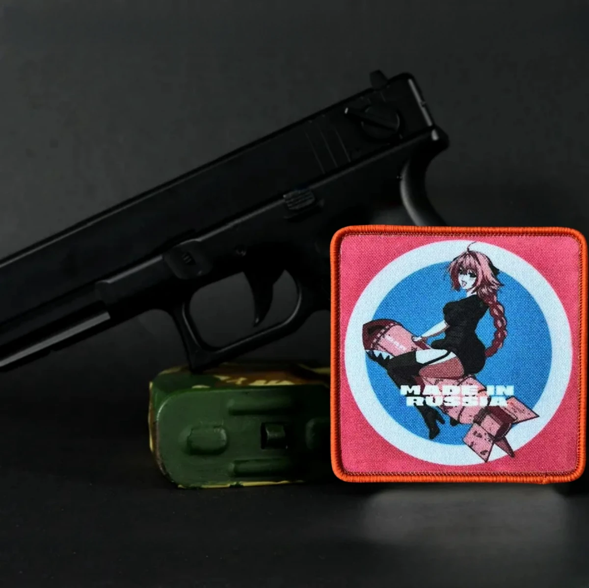 Parche táctico con emblema "hecho en Rusia", insignia de moral de chica Torpedo Bomb, pegatina para mochila, parches impresos con gancho para ropa - imagen 2