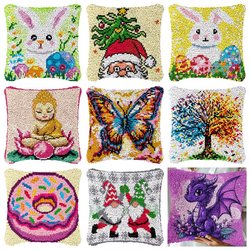 Kit gancho pestillo navideño con dibujos animados para alfombra
