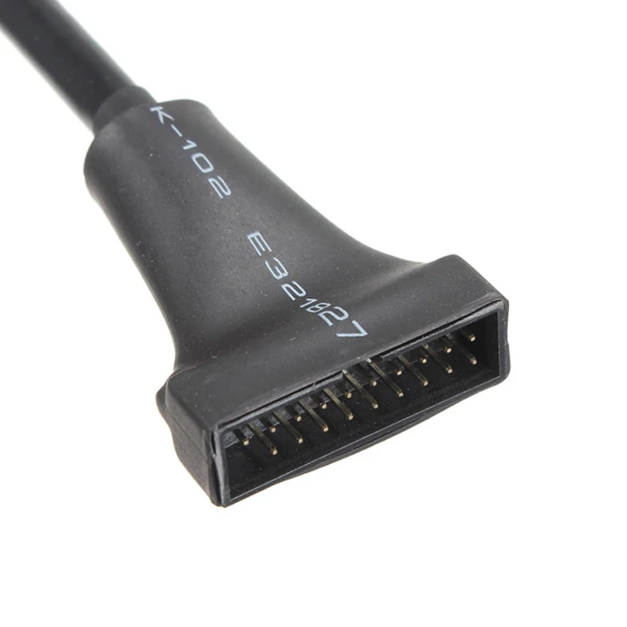 Chenyang CYDZ-carcasa USB 2,0 de 9 pines, cable macho a placa base USB 3,0 de 20 pines, cabezal hembra de 10cm - imagen 4