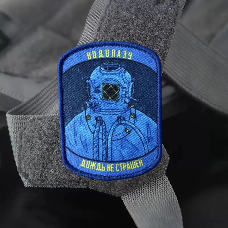 Parche de buceo, insignia de moral táctica, brazalete impreso, parches militares con gancho y bucle, pegatina para mochila para ropa - imagen 3