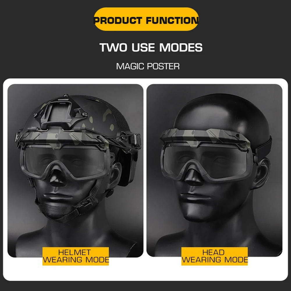 Gafas tácticas protectoras antiniebla para Airsoft y Paintball - imagen 2