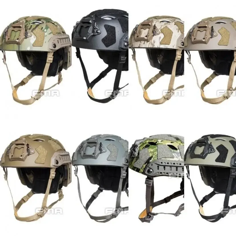 Casco táctico FMA para caza, Paintball, FAST SF, con agujeros, casco protector de rescate TB1365 / TB1462