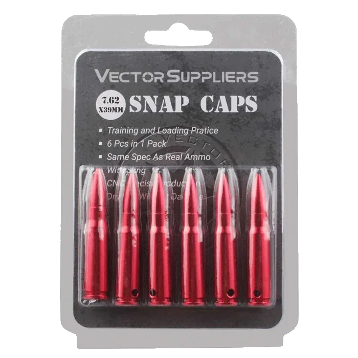 Vector Optics 7,62x39mm tapas a presión diámetro Sighter Metal para calibre de entrenamiento 7,62x39mm tapa a presión de cartucho táctico - imagen 3