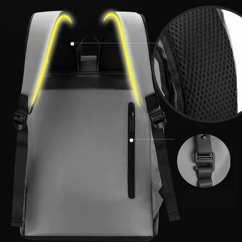 Mochila de escalada de gran capacidad para ordenador portátil de negocios universitario, bolsa de viaje portátil para hombres, equipaje de compras de viaje, mochila - imagen 4