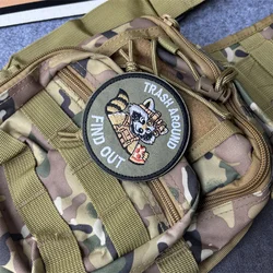 Parche táctico bordado con velcro MOLLE TRASH AROUND FIND OUT