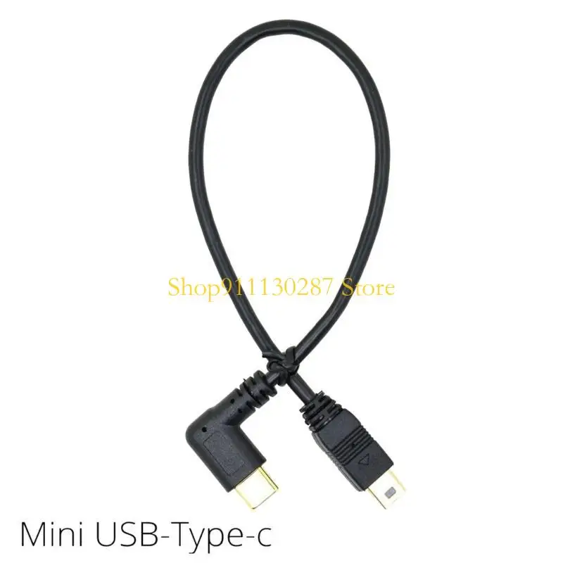 Cable convertidor J1HC Mini USB a tipo C USB 3.1 90 grados para conectar y cargar cámaras - imagen 4