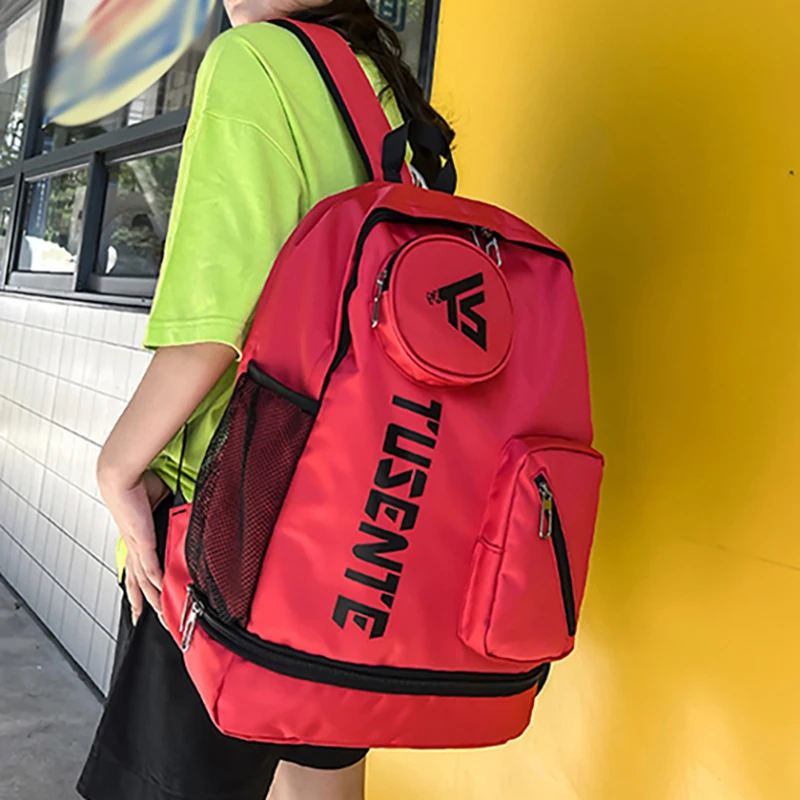 Mochila deportiva para raqueta de bádminton, bolsa para raqueta de tenis con zapatos, mochila para acampar al aire libre, senderismo, escalada, mochila escolar de fin de semana - imagen 3