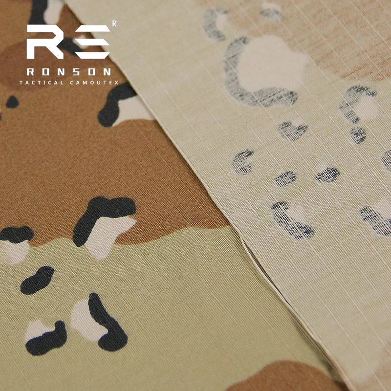 Tela de traje de rana transpirable impermeable a cuadros de esponja de chocolate de seis colores - imagen 4