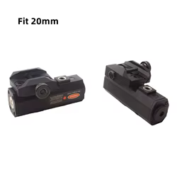 Mira láser de punto rojo recargable con carga USB apta para mira láser de montaje en riel de 20 mm