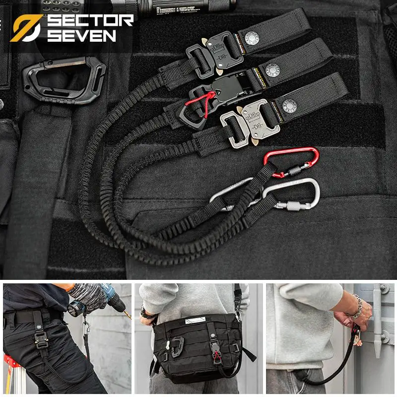 Herramientas funcionales para exteriores, equipo de cuerdas, ganchos antideslizantes y antipérdida, mochilas, cuerdas colgantes decorativas - imagen 3