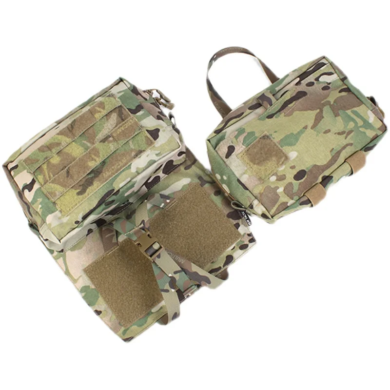 Chaleco táctico PEW, bolsa trasera para portador de placa, bolsa desmontable Molle de liberación rápida, accesorio de caza Airsoft BP01 - imagen 3