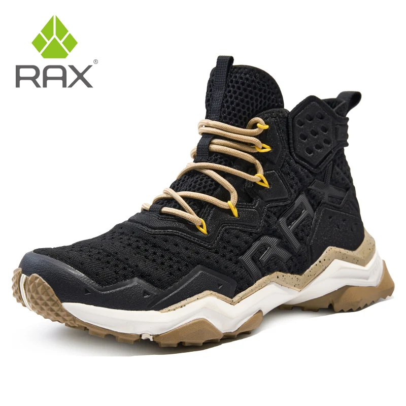 Rax-zapatos de senderismo para hombre, botas de caza transpirables, zapatillas deportivas de malla para deportes al aire libre, zapatos de Trekking informales ligeros de montaña para viaje - imagen 2