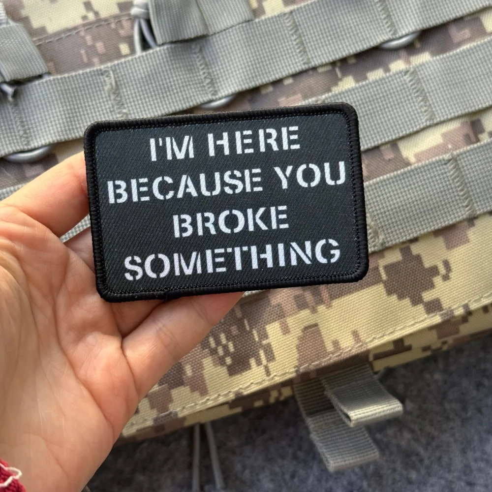 Parche táctico militar divertido impresión gancho y bucle para mochila - imagen 3