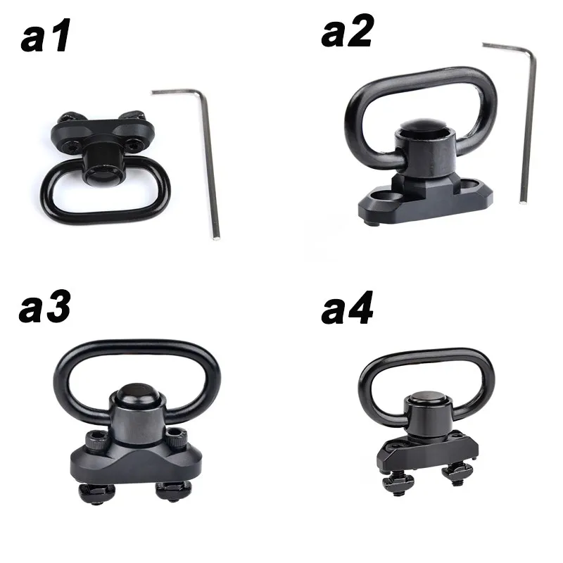 WADSN-Soporte táctico de Metal QD para M-LOK Keymod, Base de montaje, accesorios de montaje, hebilla de correa giratoria, botón de liberación rápida - imagen 2