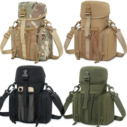 Bolsa para botella de agua para deportes al aire libre, almacenamiento impermeable, bandolera táctica multifuncional portátil, herramienta para senderismo y ciclismo, bolsa para teléfono