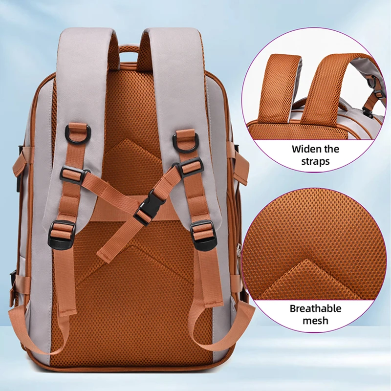 Mochila para senderismo, Camping, escalada, exterior, gimnasio, Fitness, entrenamiento deportivo, bolsas de Yoga, viaje de negocios, bolsa de almacenamiento para ordenador portátil universitario - imagen 4