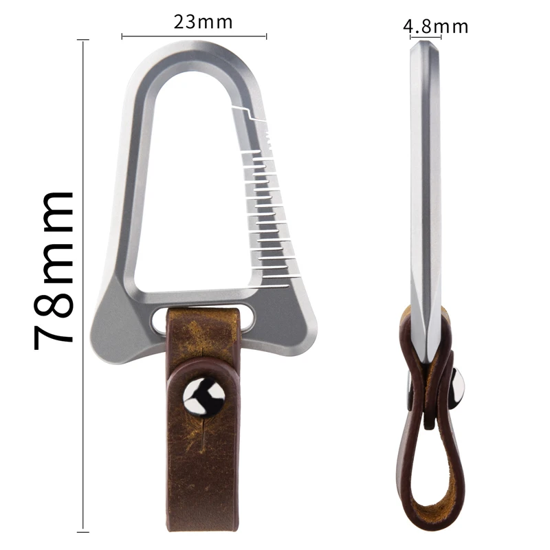 LLavero de aleación de titanio TC4, colgante de bolsa de llave de coche, regalo de negocios, herramienta Edc, regalo creativo para novio - imagen 3