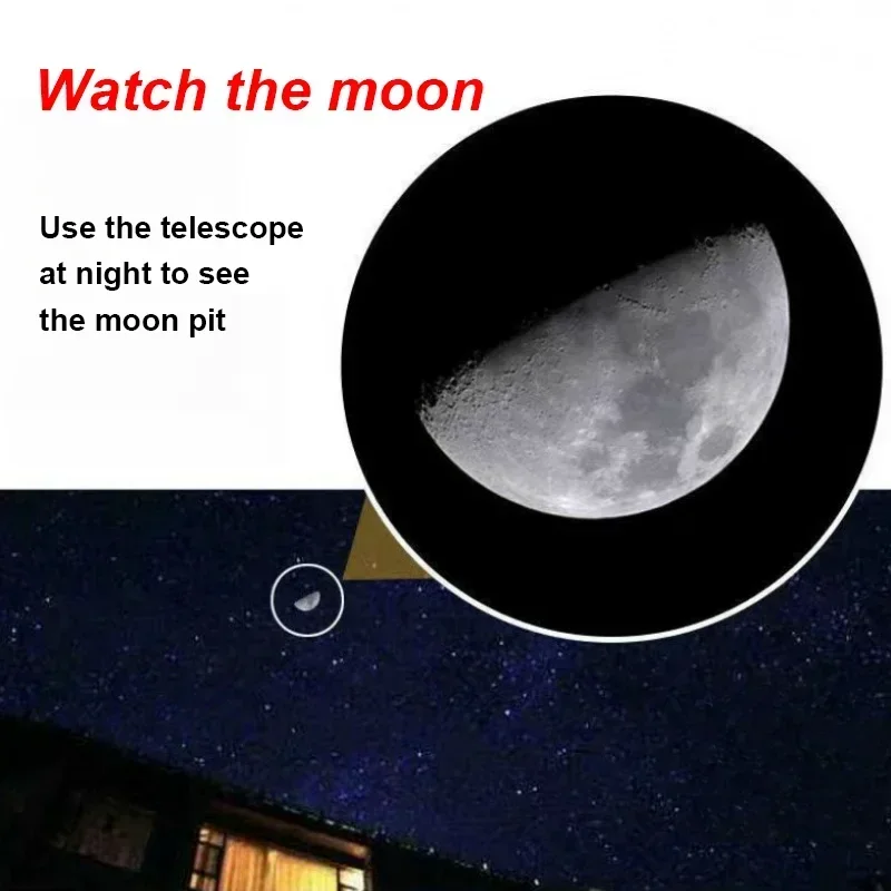 Telescopio profesional de largo alcance, binoculares potentes de BAK4-Prism HD, Zoom 20X50, para acampar al aire libre y viajar - imagen 4