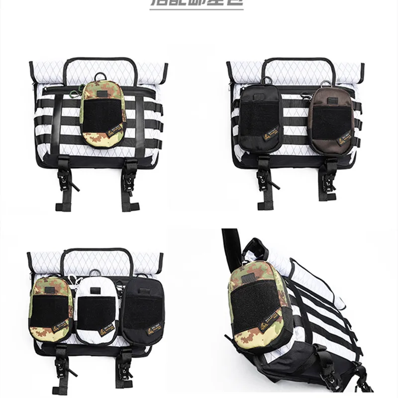 Kit de subbolsa con función táctica, bolso de hombro para teléfono, sujetador de gancho y bucle, sujetador táctil, funda para tarjeta - imagen 2