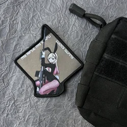 Parche táctico de anime - insignia Velcro con gancho y bucle