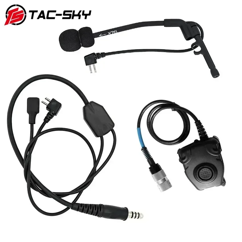 TAC-SKY Comta Y-line kit compatible con U94 PTT o PELTO PTT de 6 pines Adecuado para auriculares de disparo IPSC COMTA I II III XPI - imagen 3
