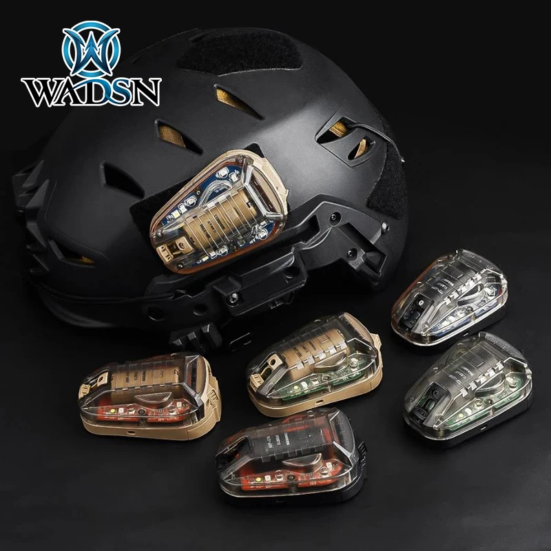 WADSN HEL STAR 6 GEN3 Airsoft casco deportivo luz azul verde rojo IR estroboscópico impermeable supervivencia al aire libre señal de seguridad lámpara de Flash - imagen 2