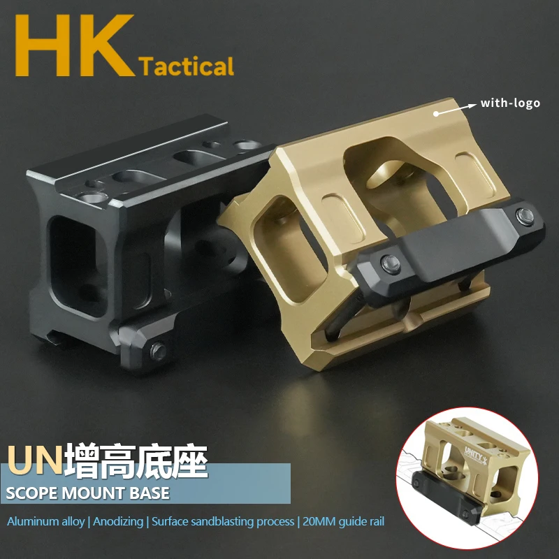 Soporte táctico de aumento de altura para armas, punto rojo, mira holográfica, Base de alcance, deportes de tiro al aire libre, adaptador de montaje Airsoft - imagen 4