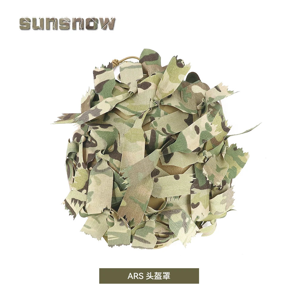 ARS&BCS MC Fabrics Tactical Camouflage High Cut Helmet Cover Hidden Hat For helmet - imagen 2