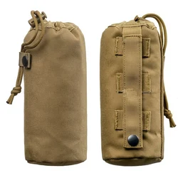 Bolsa táctica MOLLE para botella de agua en nailon con cordón