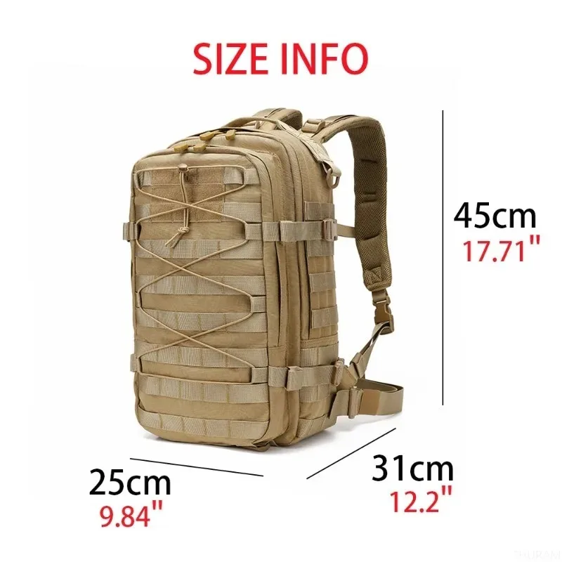 Mochila táctica impermeable para hombre, bolsa táctica multifuncional para deportes al aire libre, montañismo, senderismo - imagen 3