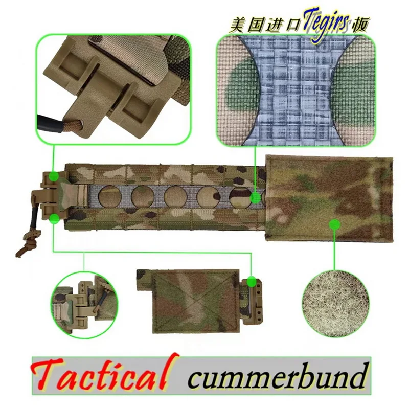 Faja de liberación rápida Tegris de asalto de 3'' (estilo ferro) para sistemas portadores de placas tácticos - imagen 4