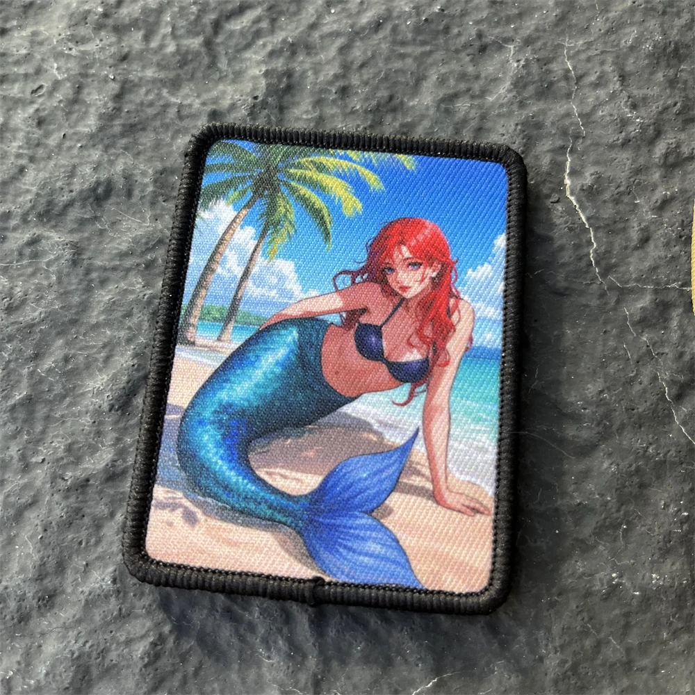 Parche táctico de moral para vacaciones en la playa, brazalete militar con gancho y bucle, equipo para exteriores, pegatina decorativa para mochila - imagen 4