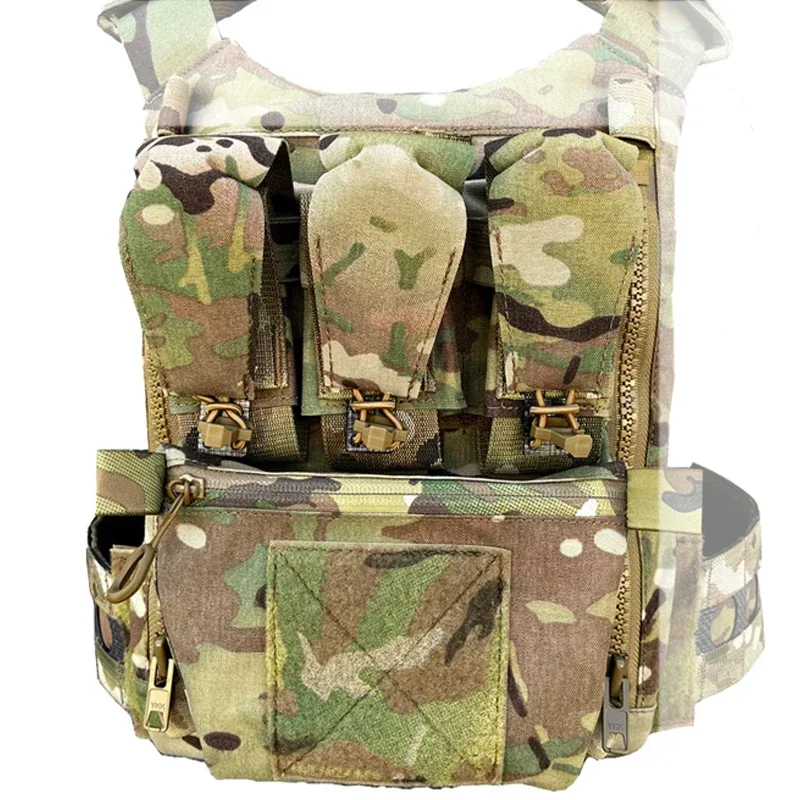Bolsa táctica FCPC V5, portador de placa de asalto Airsoft, bolsa con cremallera, chaleco de engranaje, accesorios, Panel, bolsa para revistas - imagen 5