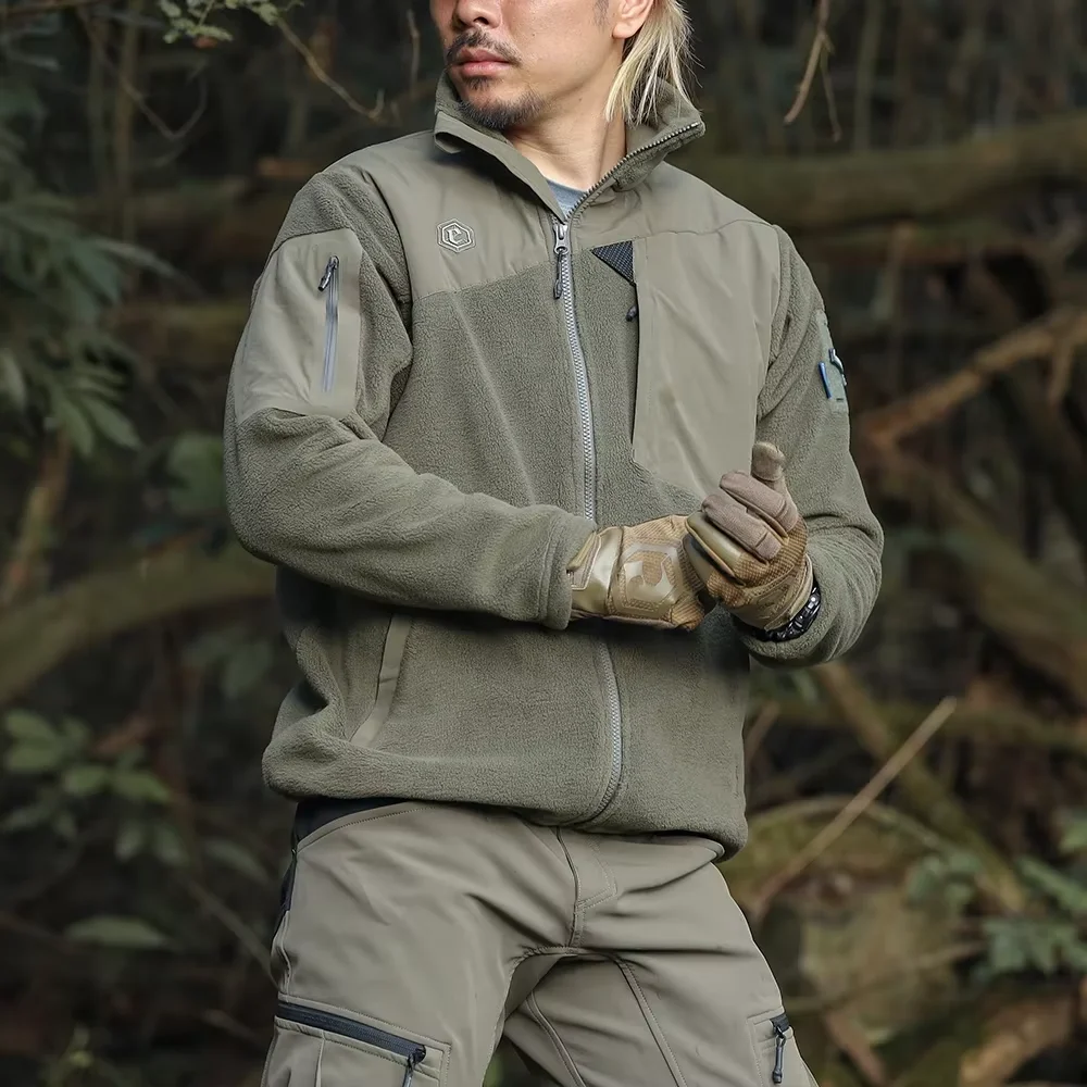 Emersongear-Chaqueta polar con etiqueta azul "Pigmy Owl", abrigo cálido para el viento, cómodo y duradero, para acampar, senderismo, caza al aire libre, EMB9637 - imagen 5