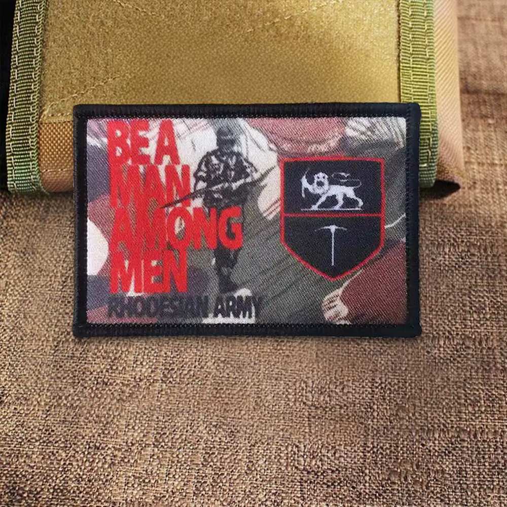 Parche táctico Rhodesian velcro – Be A Man Among Men - imagen 5