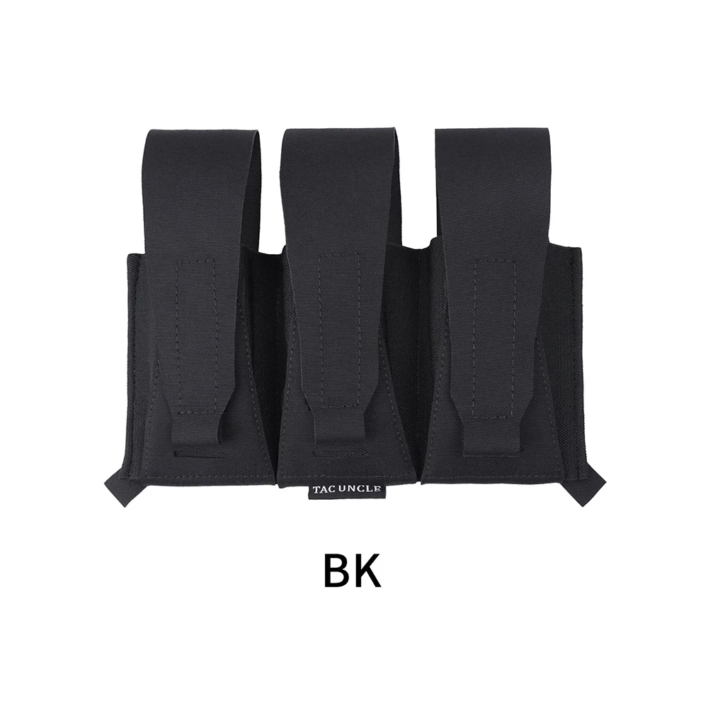 Bolsa táctica para chalecos 6094, bolsa Triple para cinturón táctico y chaleco con gancho en bucle, accesorios para caza Airsoft al aire libre