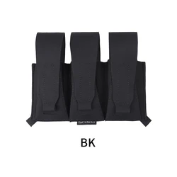 Funda táctica triple MOLLE cierre velcro
