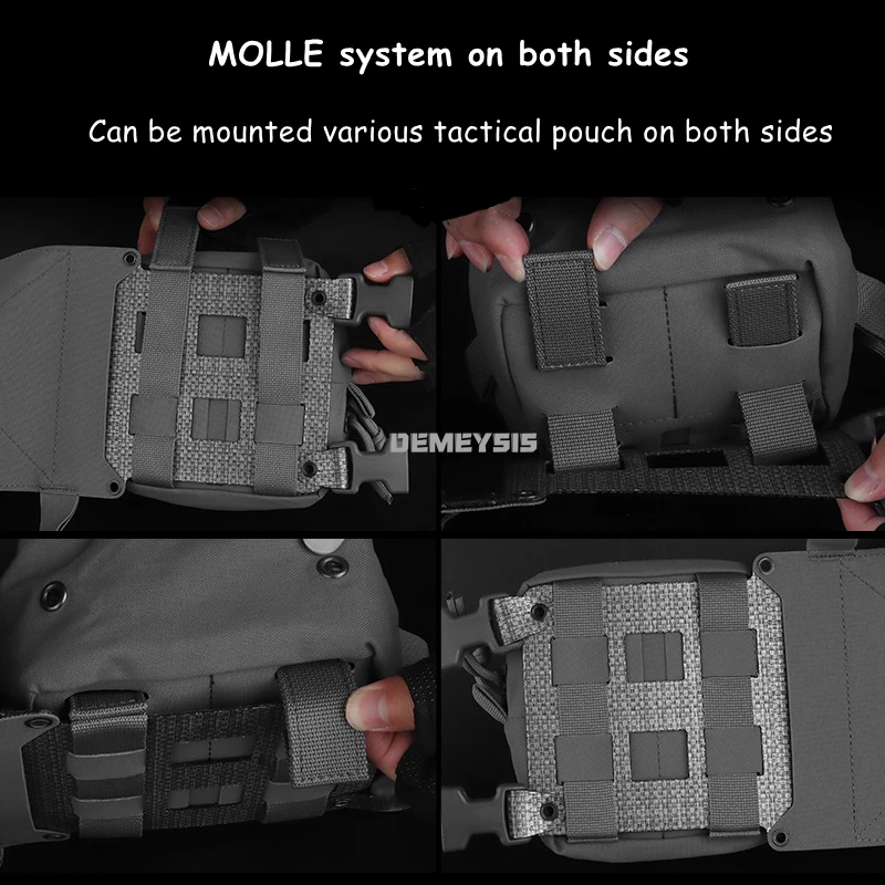 Chalecos de caza al aire libre, aparejos de pecho, sistema MOLLE, plataforma táctica CS Airsoft, equipo de caza, tiro, Paintball, chaleco portador de placa - imagen 5