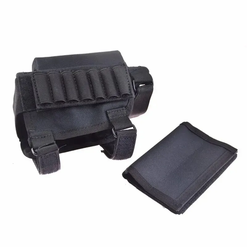 Soporte para reposa mejillas Buttstock, bolsa para cartuchos de balas de munición, bolsa para accesorios de pistola de caza y tiro al aire libre - imagen 4